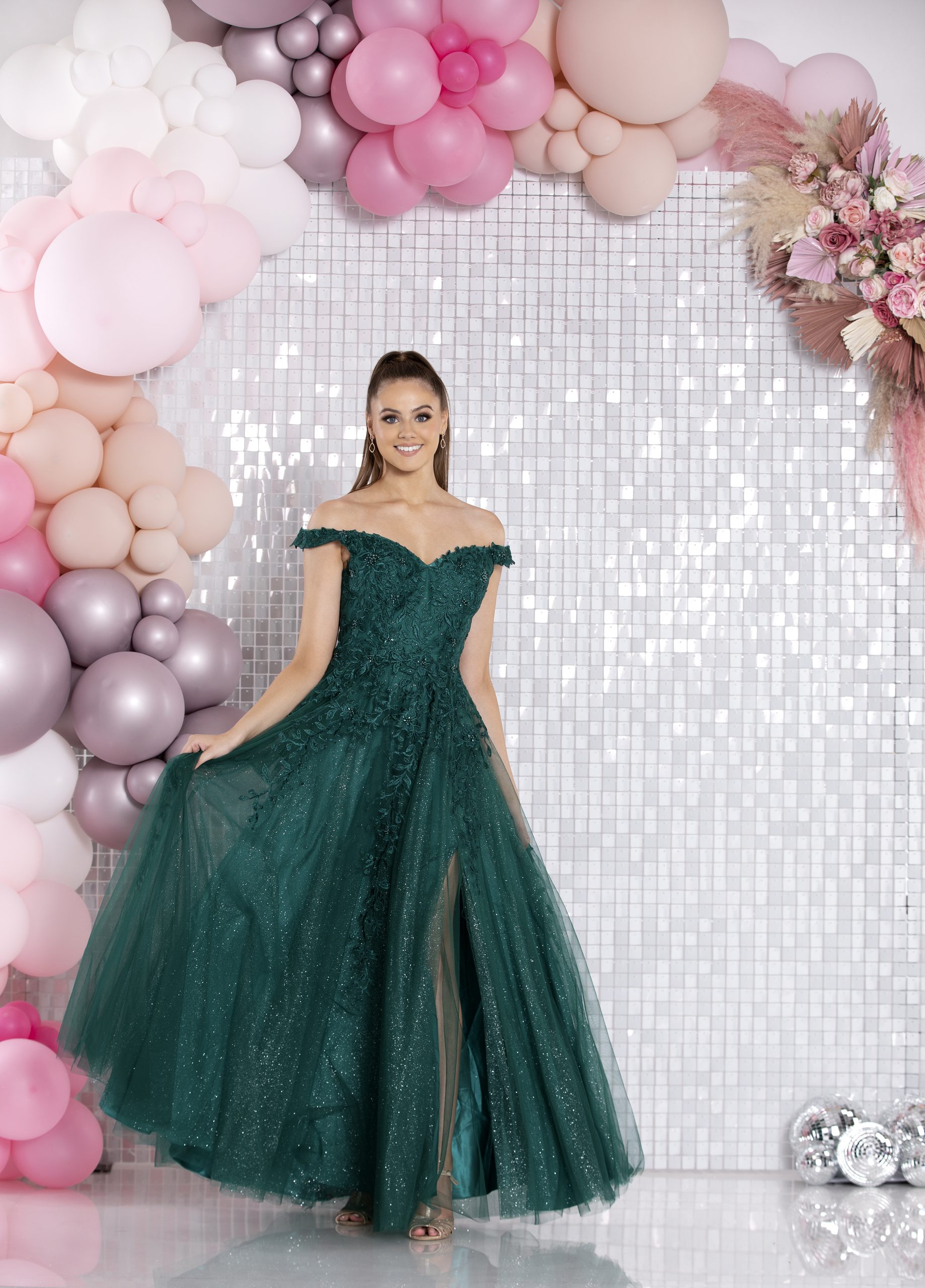 Beautiful Lace Prom Dress Long Tulle Evening Ball Dresses Cap Sleeve –  ballbellauk